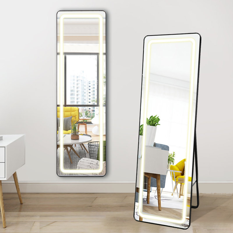 Myianna 63in Standing Bathroom Mirror Adjust 3 Color Temperature