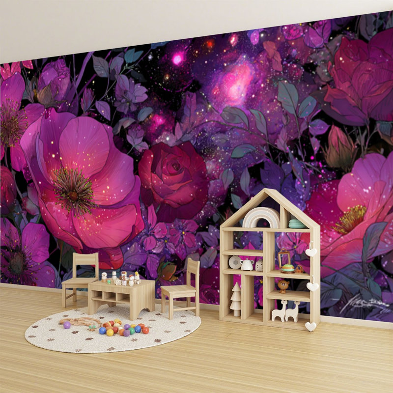 Papier peint adhésif auto-adhésif moderne pour la chambre à coucher L 69 po x l 96 po Peel and Stick