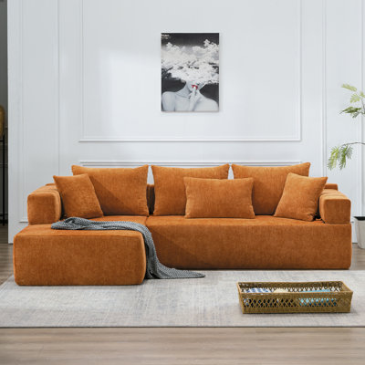 Canapé modulaire rembourré en L de 106,3 po Boneless