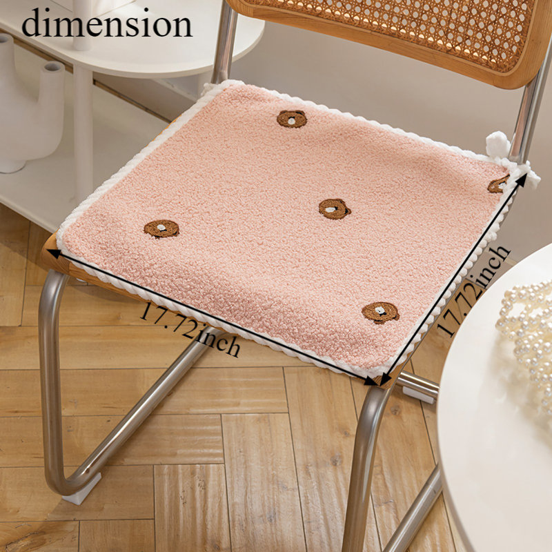 Gracie Oaks - Coussin de chaise, Rose