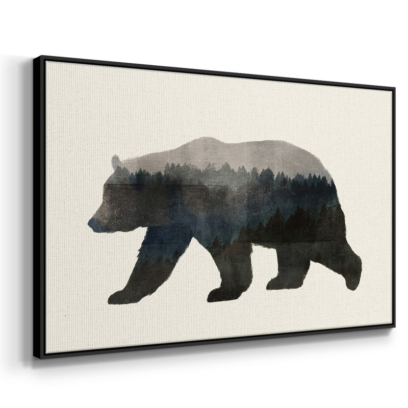 " The Wilderness II ", Black Framed Canvas, 17" H x 25" W x 2" D