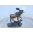 Bronze Moose Statue on Marble Base with Antlers Raised 10" x 6" x 9"H
