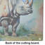 Rhinoceros Glass Cutting Board Large