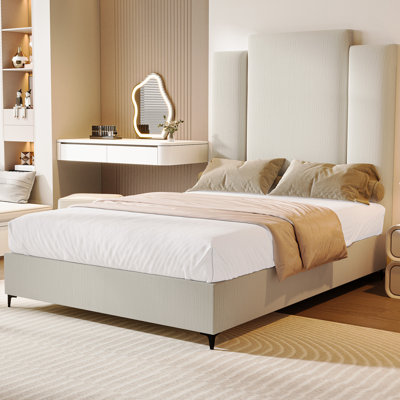 Giouli Upholstered Velvet Standard Bed