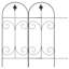 Hayfield 112cm H x 381cm W Black Metal Fence Panels