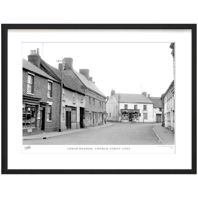 Lower Weedon, Church Street C1955 by Francis Frith - Single Picture Frame Print, 28cm H x 36cm W x 2.3cm D
