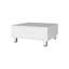 Table basse Athens, un tiroir, quatre pieds, blanc