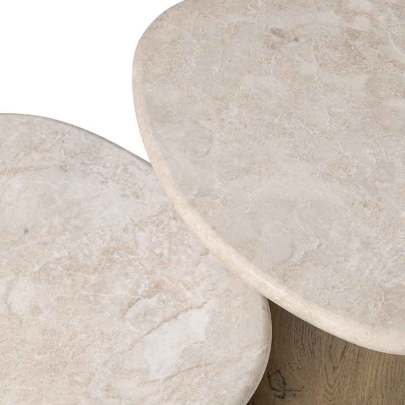 Kovo Marble Nesting End Table