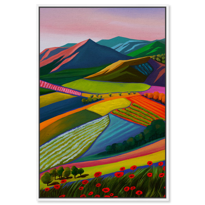 «My Bright Beautiful View», reproduction d'impression sur toile, Toile blanche encadrée, H 36 po x l 24 po x 1,5 po