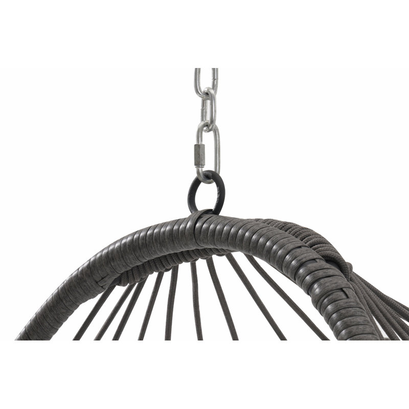 Balancelle en rotin, Beige, Noir