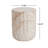 Outdoor/Indoor Lightweight Concrete Side Table,Cylinder Travertine Finish Accent Table