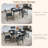 Foldable 5-Piece Dining Table Set Extendable Wood Top-918190849