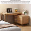 Bureau et commode multifonctionnels en L en bois massif avec commode-65808965