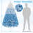 Lake Blue Gradient Flocked Artificial Christmas Tree-101419759-106242455