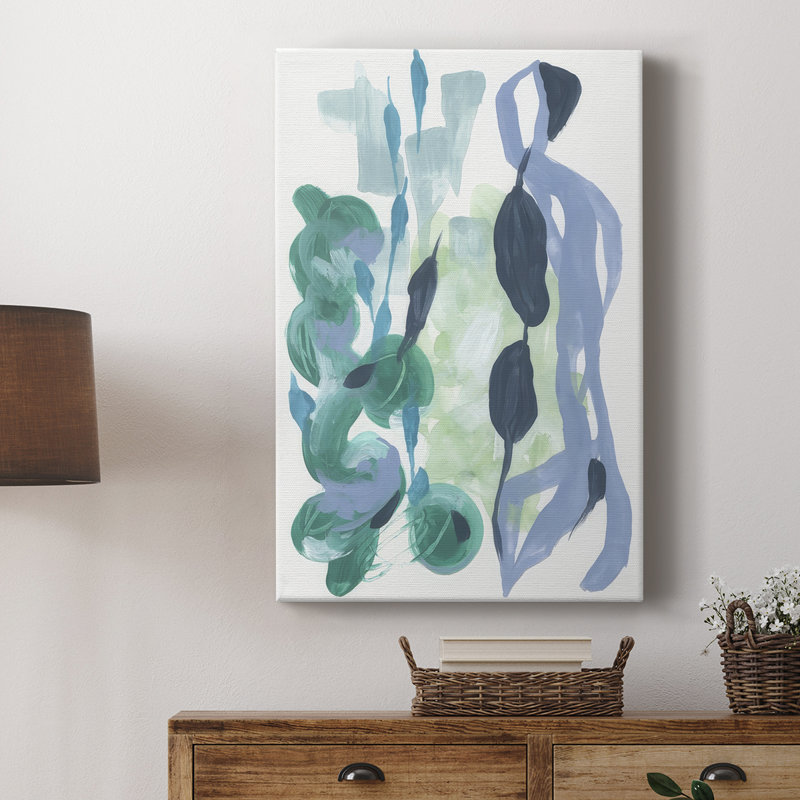 Abstrait varech I - galerie Cavas sur mesure, H 36 po x l 24 po