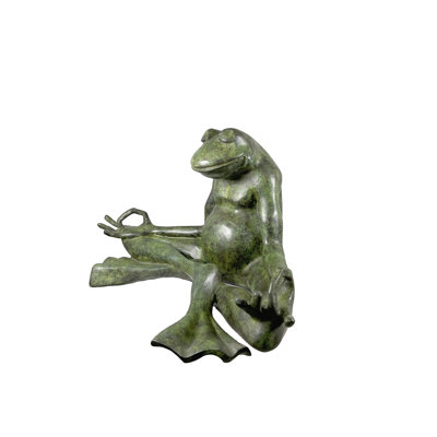 Frog Bronze Garden Statue