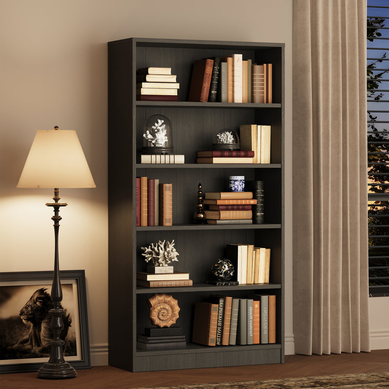 Bibliothèque standard Latitude Run® Gibney, (5 tablettes) H 59,84 po x l 33,07 po x P 11,61 po, gris