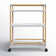 Ellie Bar Cart with Metal Outer Material