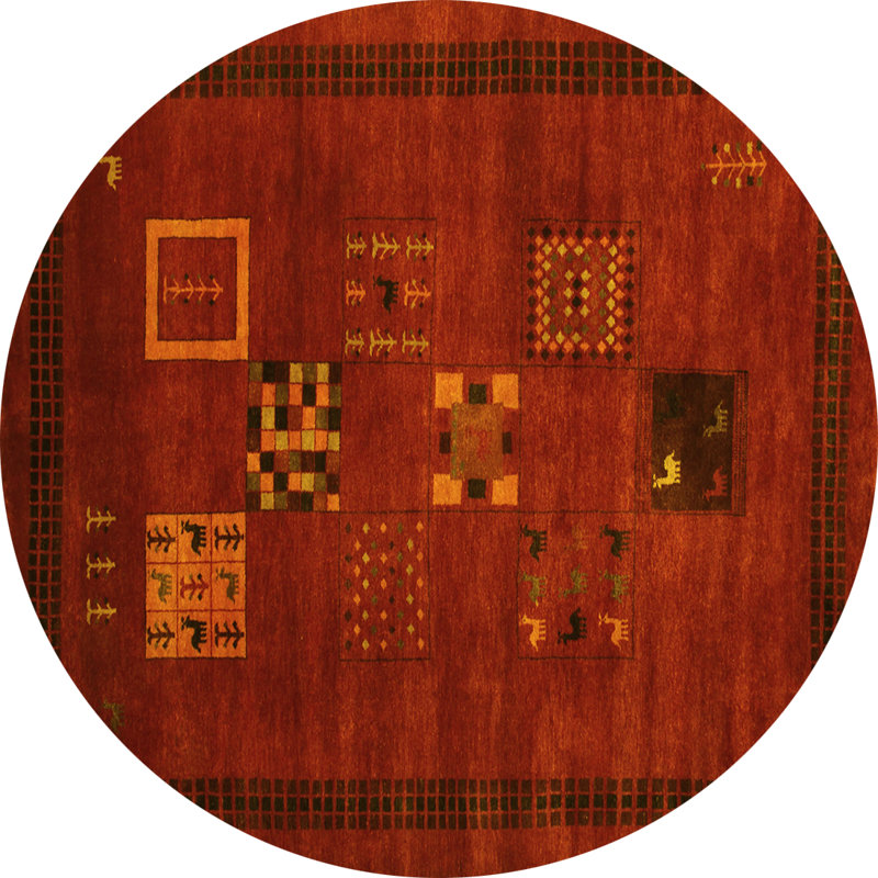 Performance Patchwork Indoor Rug, Round 5'
