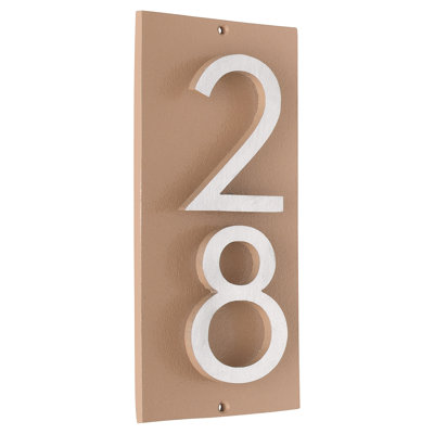 Floating 1-Line Wall Address Plaque