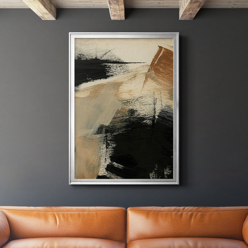 «Baked Paintstrokes III», reproduction encadrée de qualité supérieure - prête à être suspendue, H 42,5 po x l 30,5 po