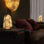Lampe de table en placage de marbre lilas turc Artsolute 