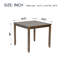 Wooden Dining Square Table, Kitchen Table For Small Space, 4 Person Dining Tableonly THE TABLE-165282508-167613204