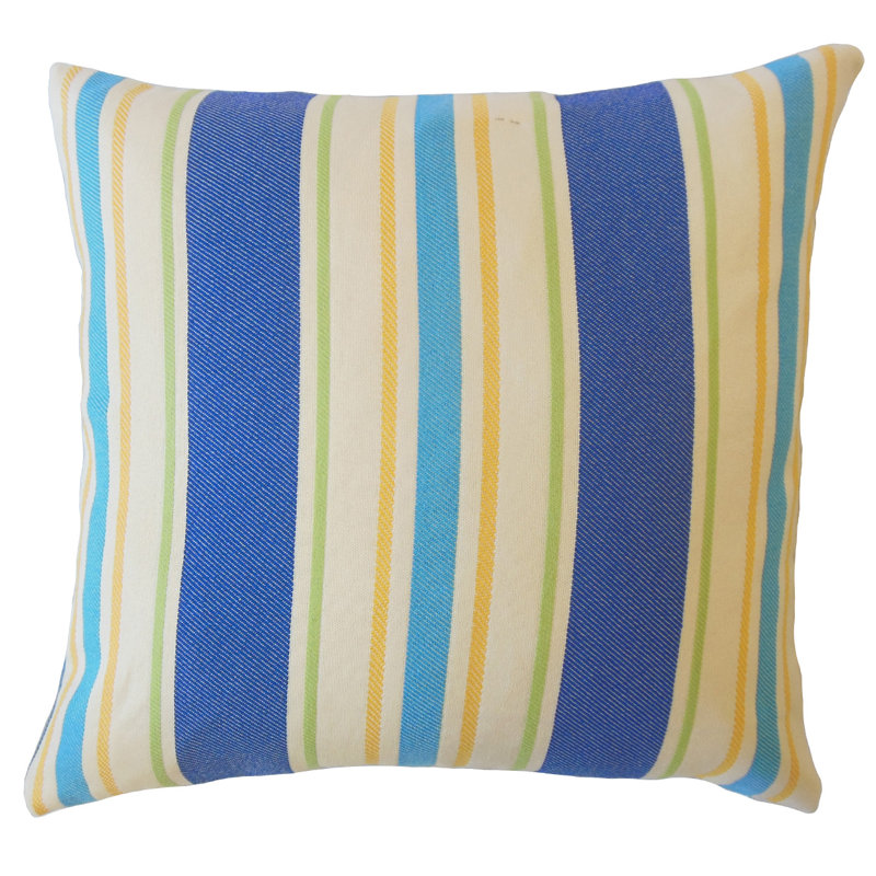 Coussin Yeriel, 20 po x 20 po, Bleu
