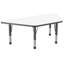 Table d'activité trapézoïdale effaçable à sec avec pieds réglables-120150982-99093465-99093467
