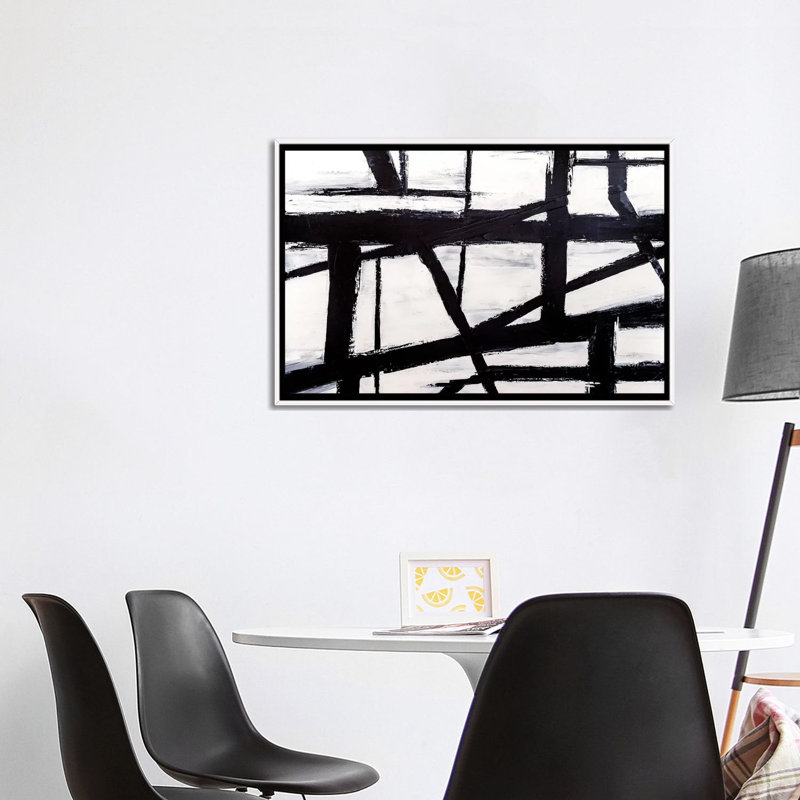 « Building Blocks II » par Nikki Chauhan, reproduction d’art, Toile blanche encadrée, H 32 po x l 48 po x P 1,5 po