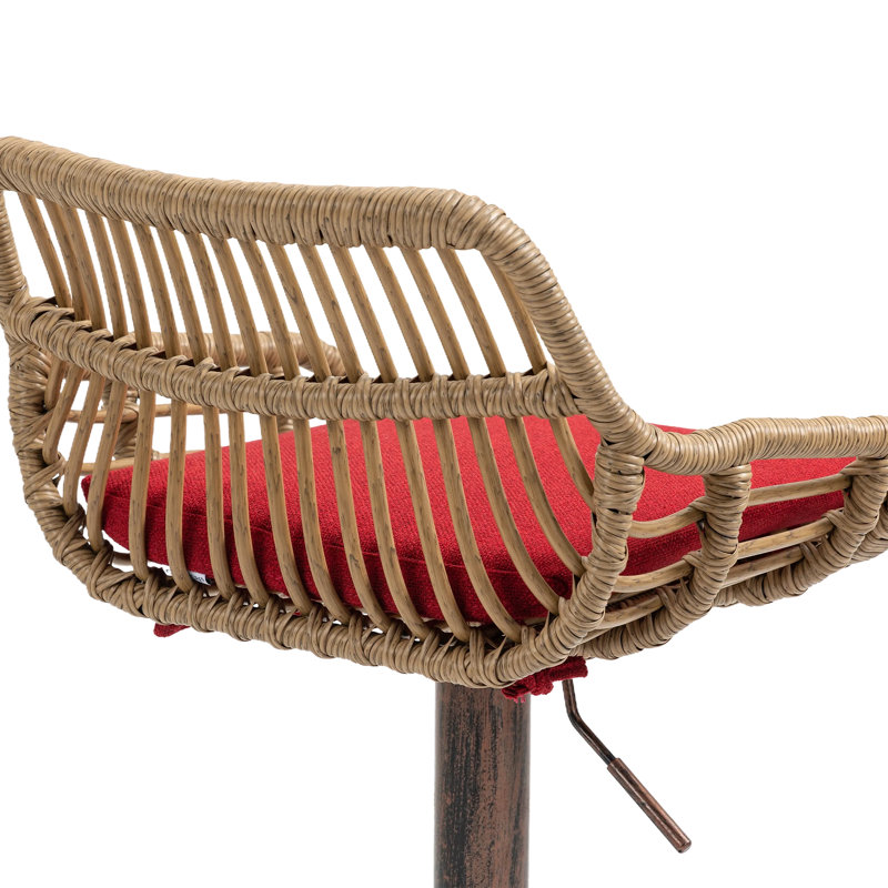 Tabouret d'extérieur 33,5 po, Rouge