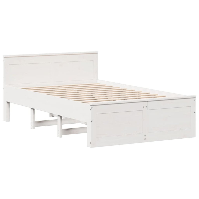 Kincannon Solid Wood Storage Bed, Small Double (4'), White