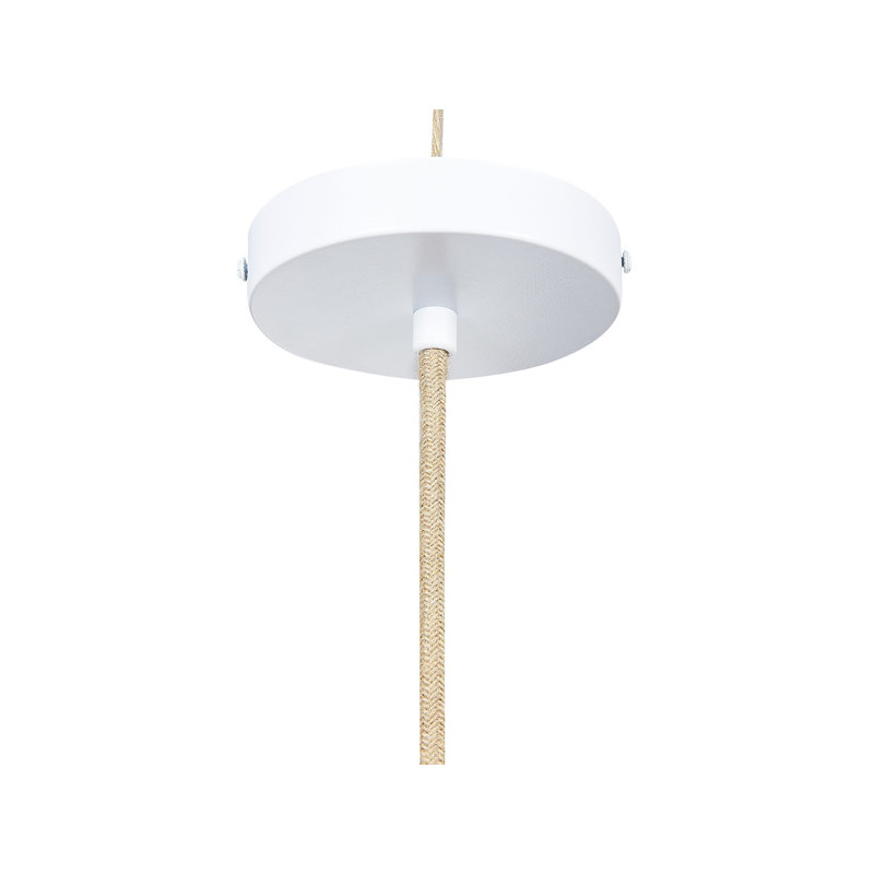 Cathkin 1 - Light Natural Drum Pendant, Pink