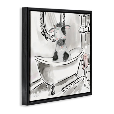 Cadre flottant minimal de vache de baignoire, design par Carol Robinson