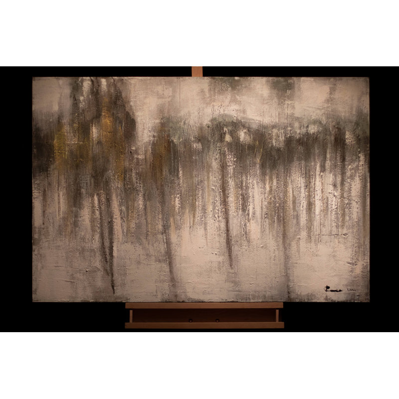 Hand -painted acrylic painting Rainy Day