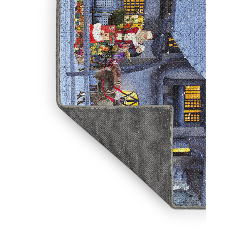 Tapis bleu Christmas, Rectangle 2 pi x 3 pi