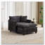 Fauteuil club en tissu d'ameublement en chenille-1660826300