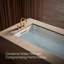 Ensemble de robinetterie Purist pour deux robinets de baignoire Ã  montage sur plan, pour robinet Ã  haut dÃ©bit avec poignÃ©es Ã  levier (robinet non inclus)-545044779