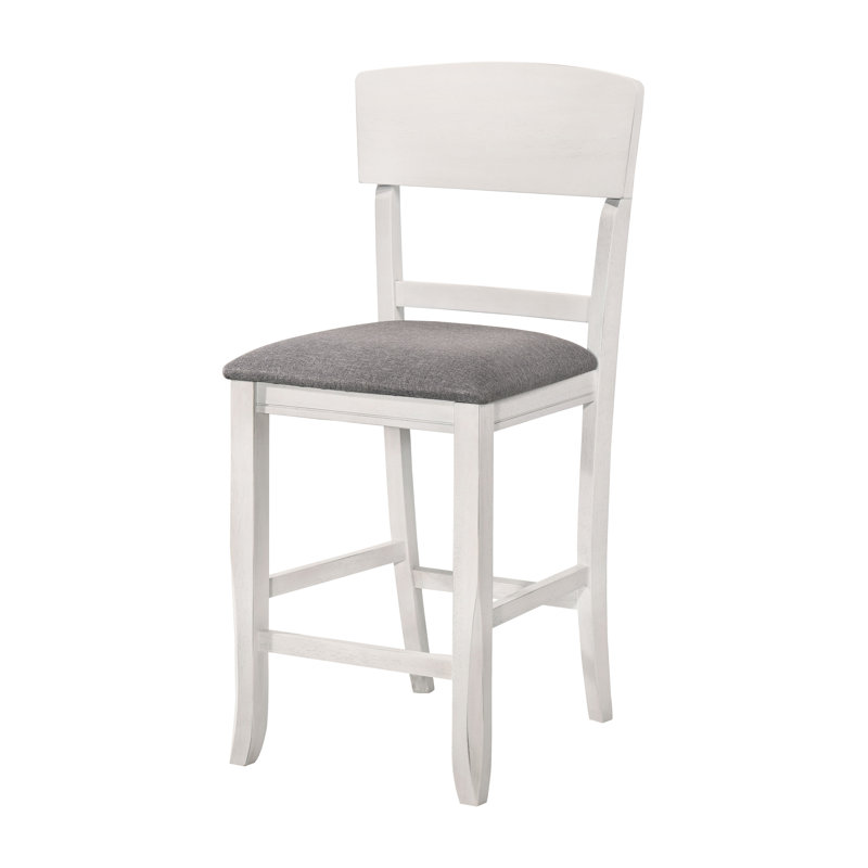 Yuri 25.63" Counter Stool, White