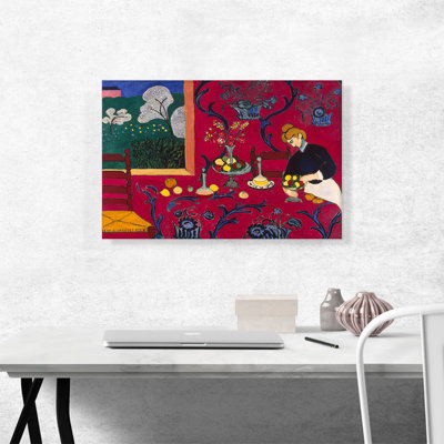 «Harmony in Red 1908» par Henri Matisse - reproduction d'art sur toile tendue