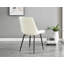 Enna White Glass Extending Dining Table And 4 Navy Pesaro Black Leg Chairs-417884688-417884689