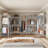 Ahlstrom 77" H Clothes Rack Load 835LBS,Garment Closet with Wire Shelf for Bedroom-783308075