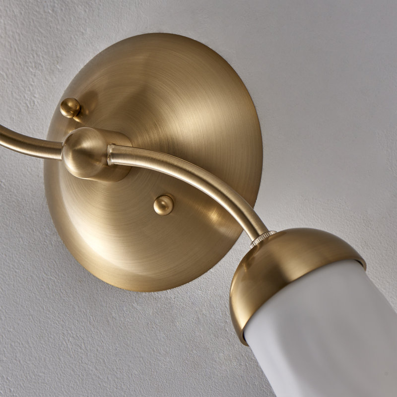 Crest 2 LT Winter Brass Wall Sconce Kalco