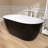 Acrylic Freestanding Bathtub 59'' x 30'' Stand Alone  Deep Soaking Tub with Pop-up Center Drain-94415022