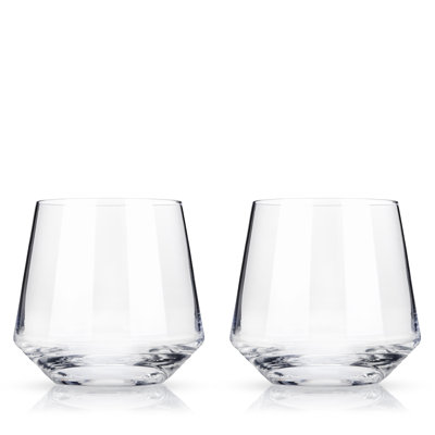 Raye Angled Crystal Cocktail Tumblers