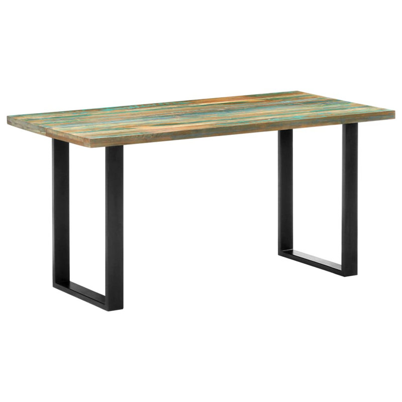 Table de salle à manger unie, Bois recyclé, L 63 po x l 31,5 po