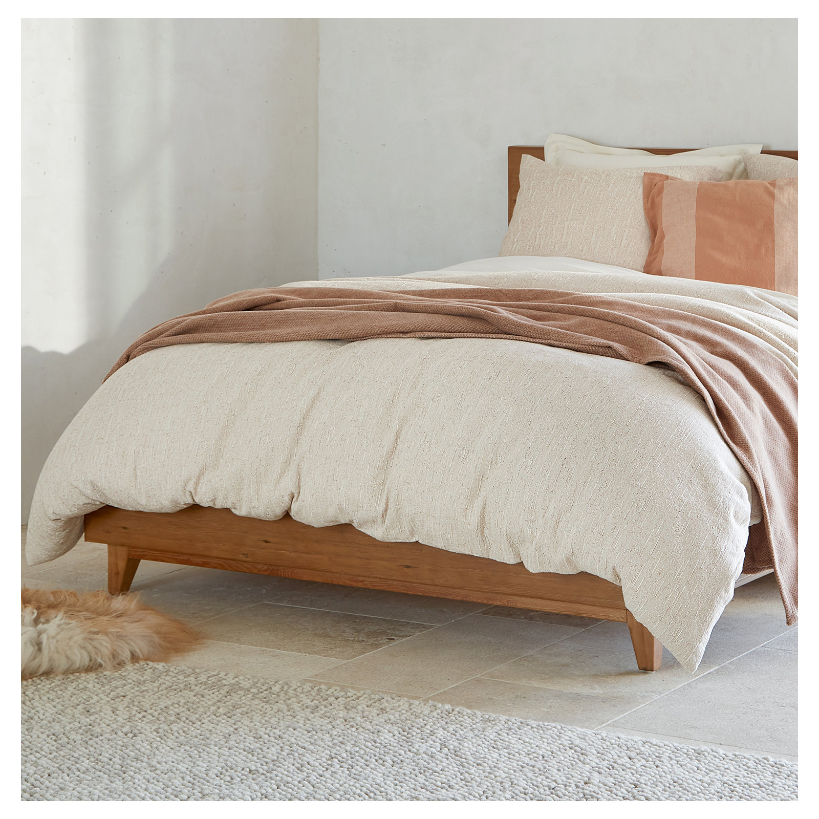 Toro Canyon Cotton Duvet Cover, King/Cal King Duvet Cover, Nutmeg
