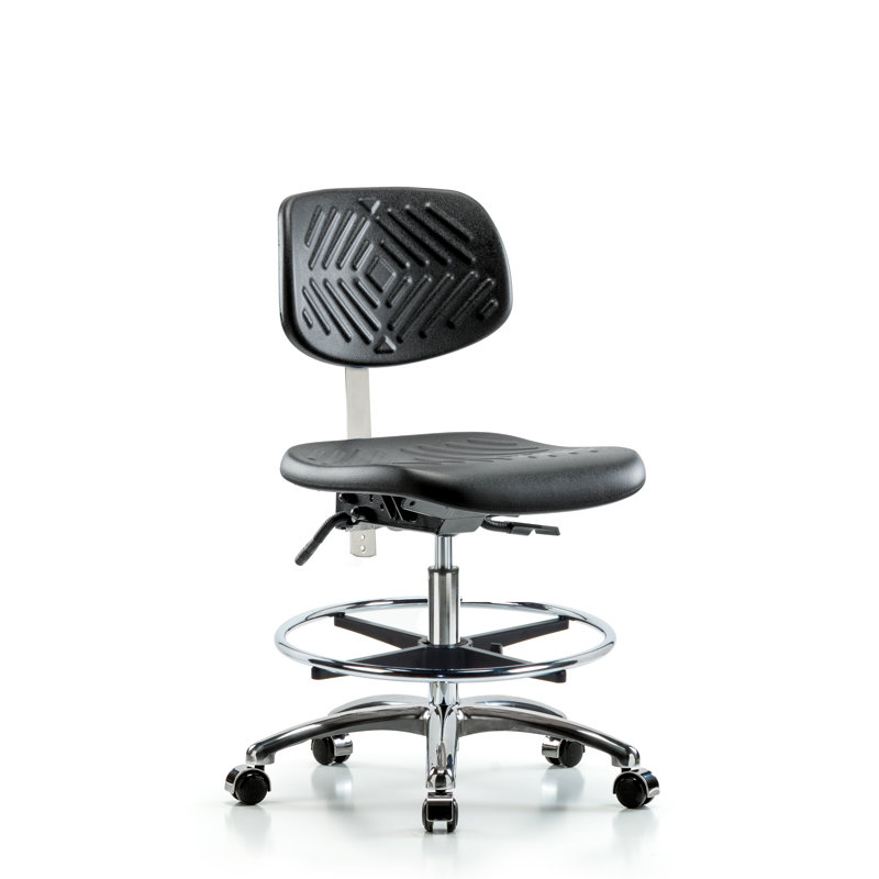 Margery Task Chair, Casters, Black, No