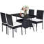 Leotrim 4 - Person Patio Dining Set Rectangular Table with Cushions Included