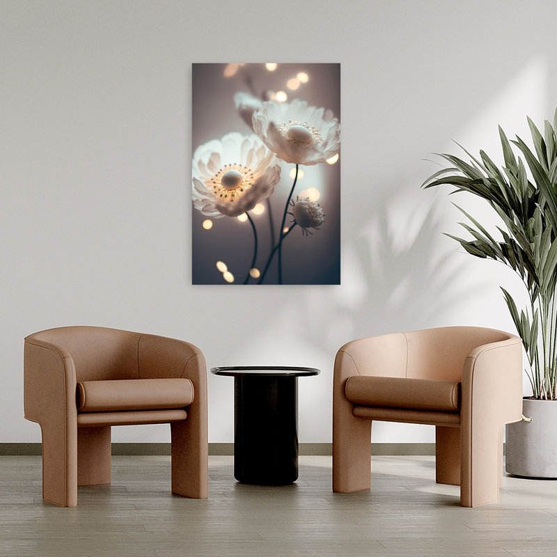 Affiche murale contemporaine « Fleurs de rêve », H 36 po x l 24 po